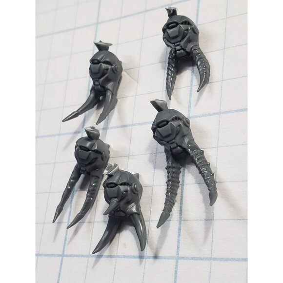 Warhammer 40k Chaos Space Marines Bits CTS Terminator Long Tusks Heads x5 - Picture 2 of 5